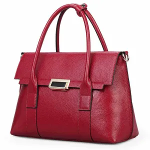2021 European And American New Leather Handbags, Big Bags, Ladies All-match Handbags, First Layer Cowhide Single Shoulder Messenger Bag