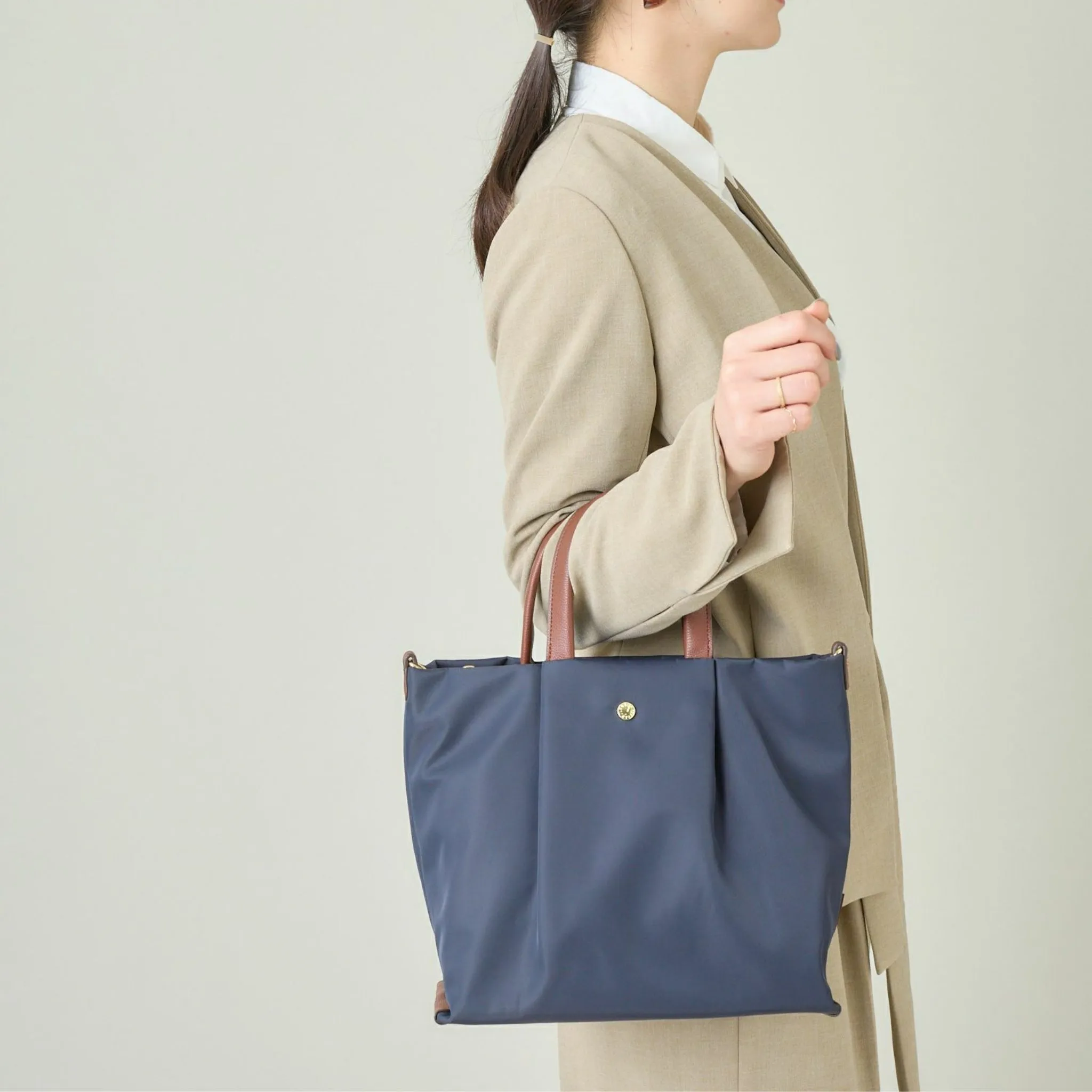 Anello Legato EOS Shoulder Bag in Navy