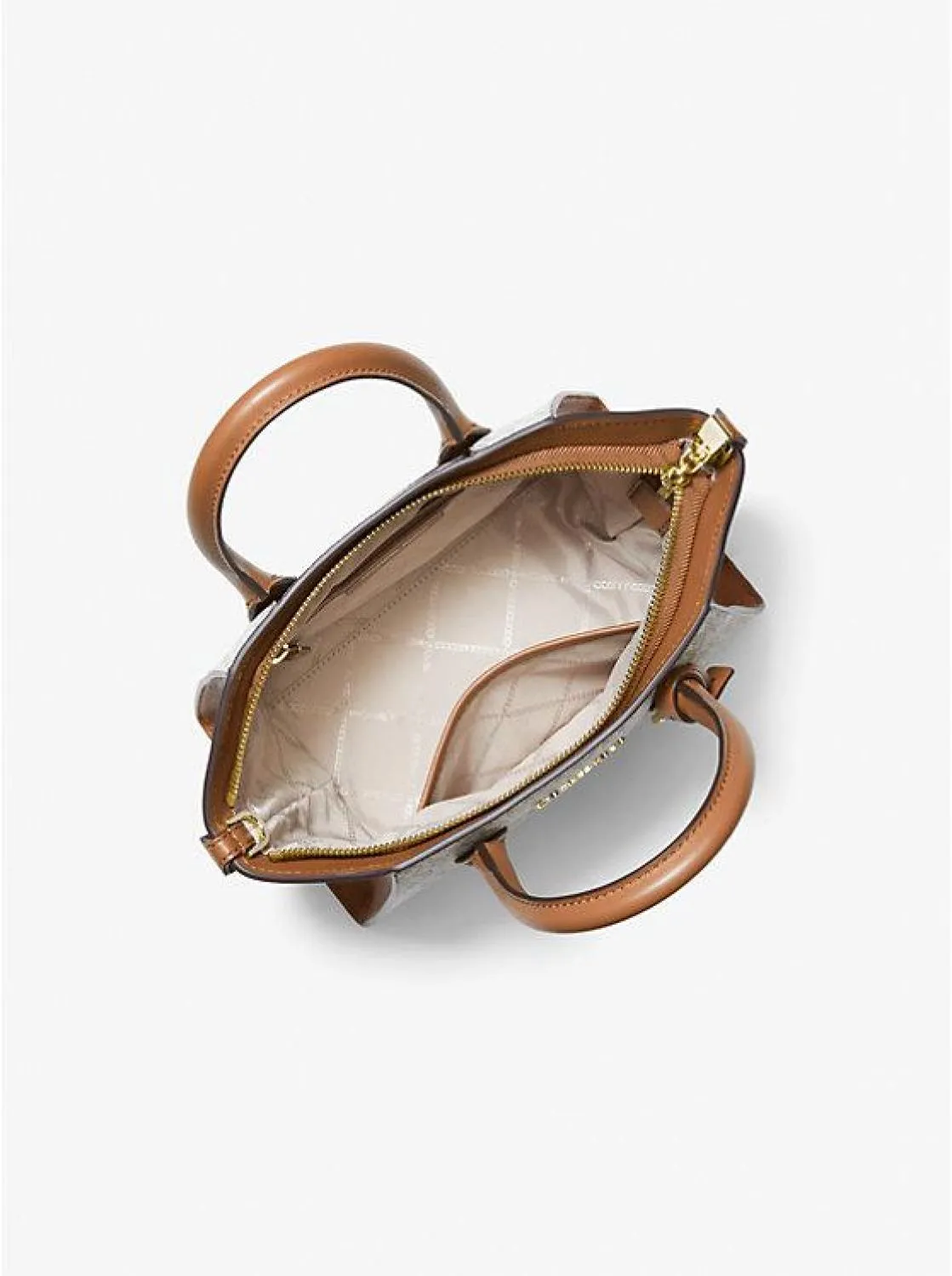 Avril Small Logo Top-Zip Satchel