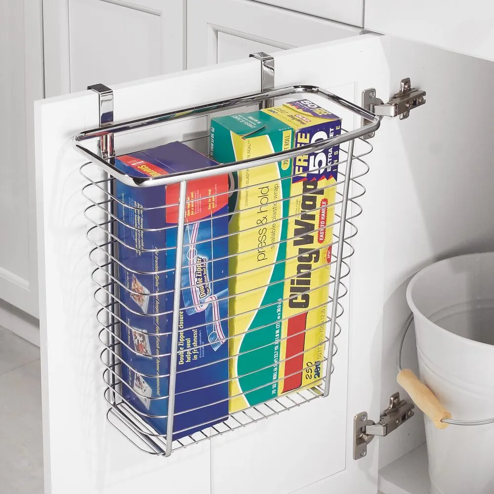 Axis Over The Cabinet Waste/Storage Basket Chrome