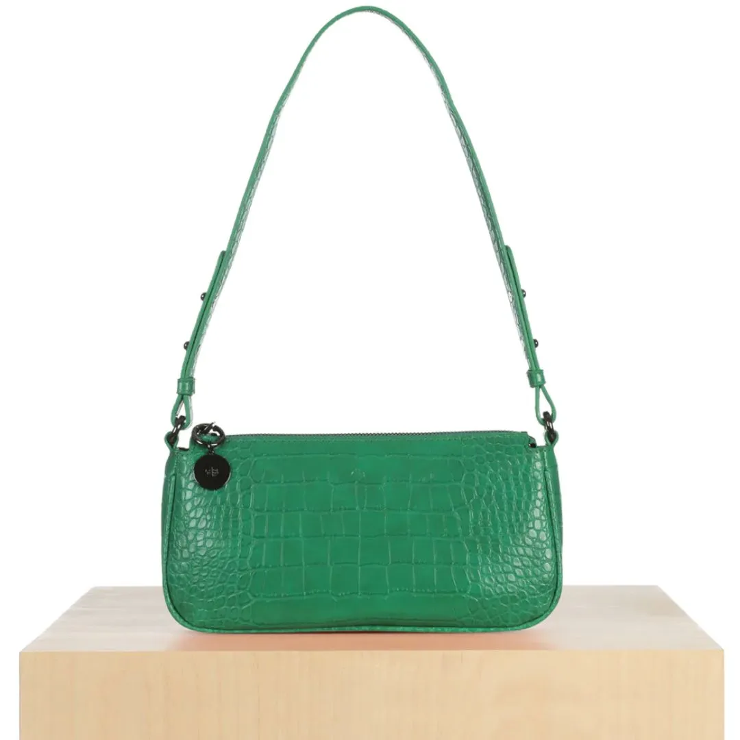Baguette Bag (Green Croc)