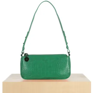 Baguette Bag (Green Croc)