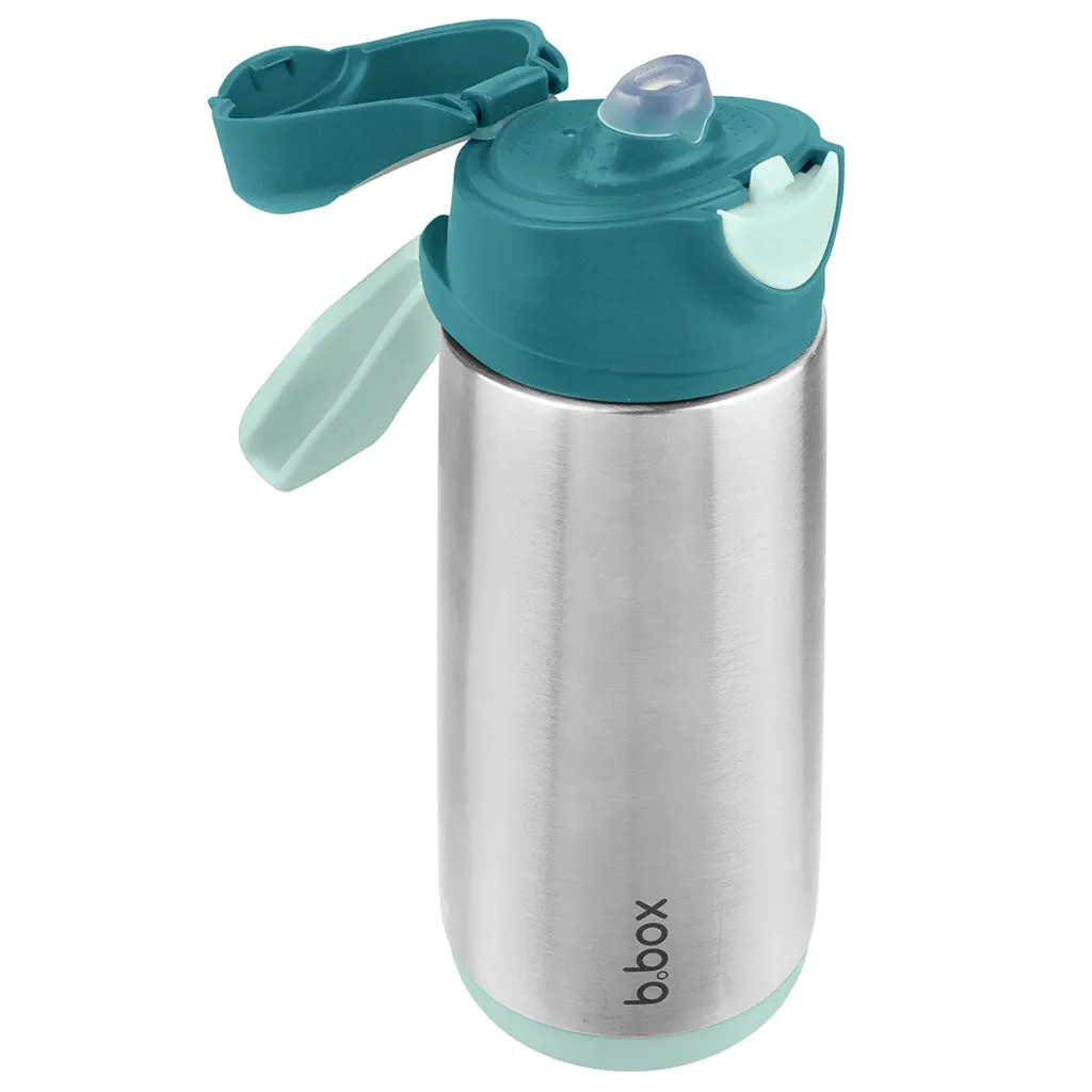 b.box Insulated Sport Spout Bottle - 500ml (Emerald Forest)