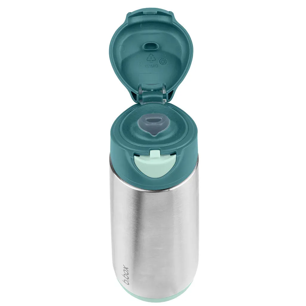 b.box Insulated Sport Spout Bottle - 500ml (Emerald Forest)