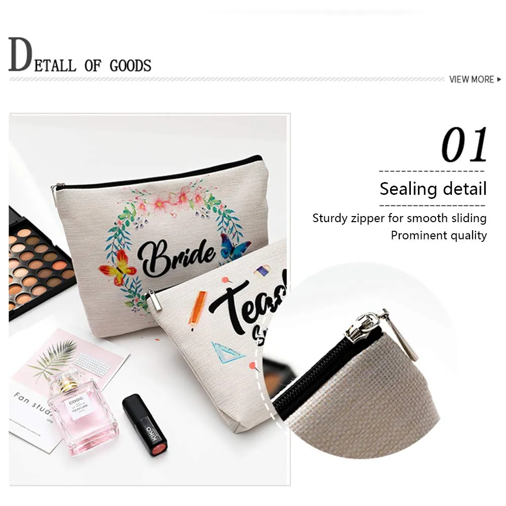 Beach Survival Kit Cosmetic Bag for Women,Adorable Roomy Makeup Bags Travel Waterproof Toiletry Bag Accessories Organizer Gifts