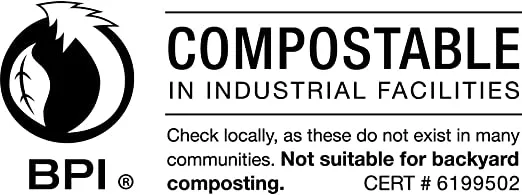 Biodegradable Compostable Bags by Aluf Plastics - 56 Gallon (40ct) ATSM #D6400 Approved - 100% Biodegradable for Industrial and Commercial Composting