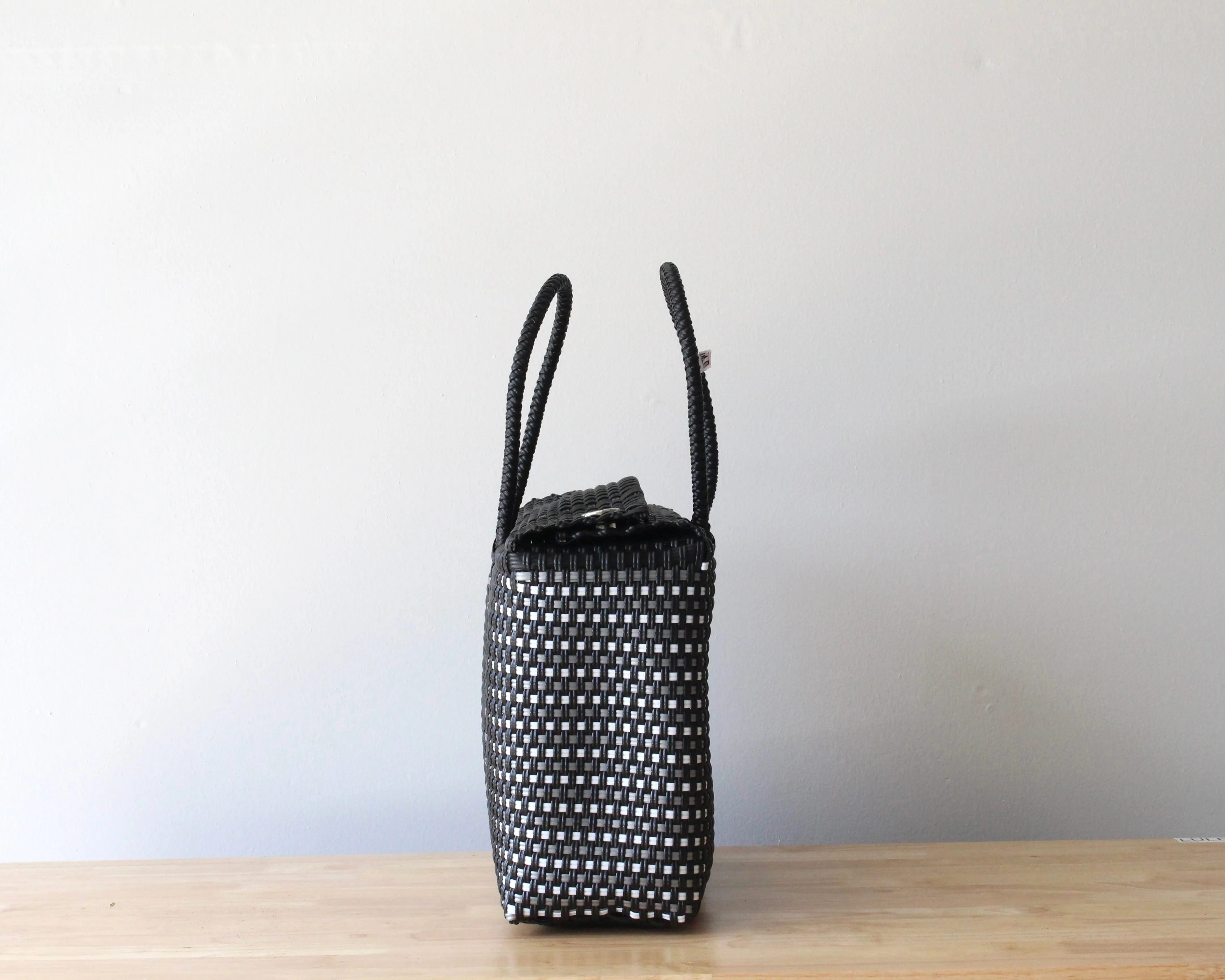 Black and White Medium Handbag by MexiMexi