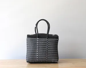 Black and White Medium Handbag by MexiMexi