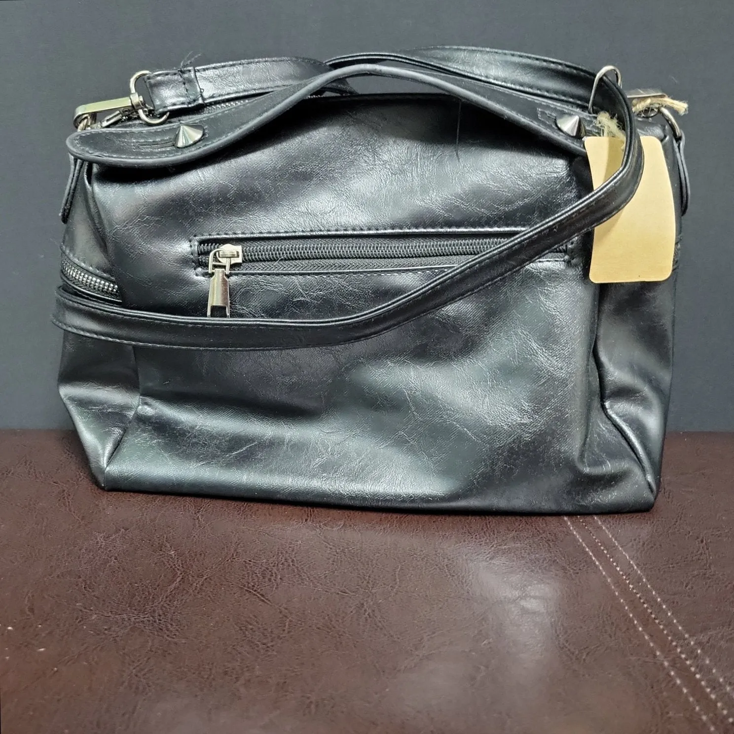 Black Kira Rivet tote bag