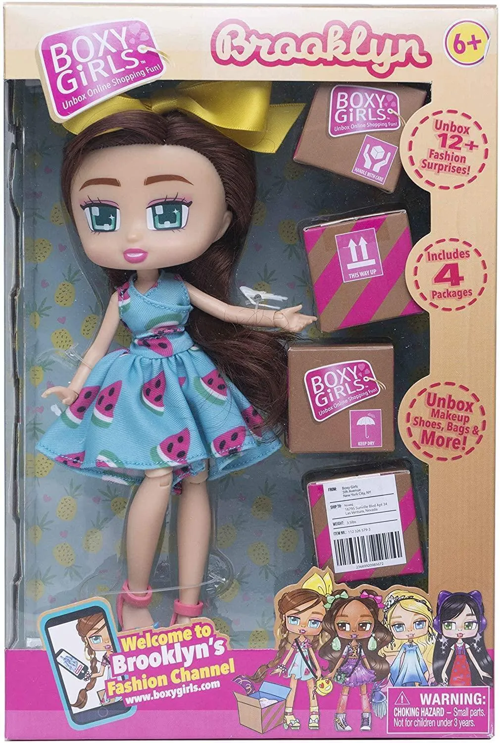 Boxy Girls Mila Hannah Brooklyn Fashion Doll 3 Piece Season 2 Bundle Set Jay at Play