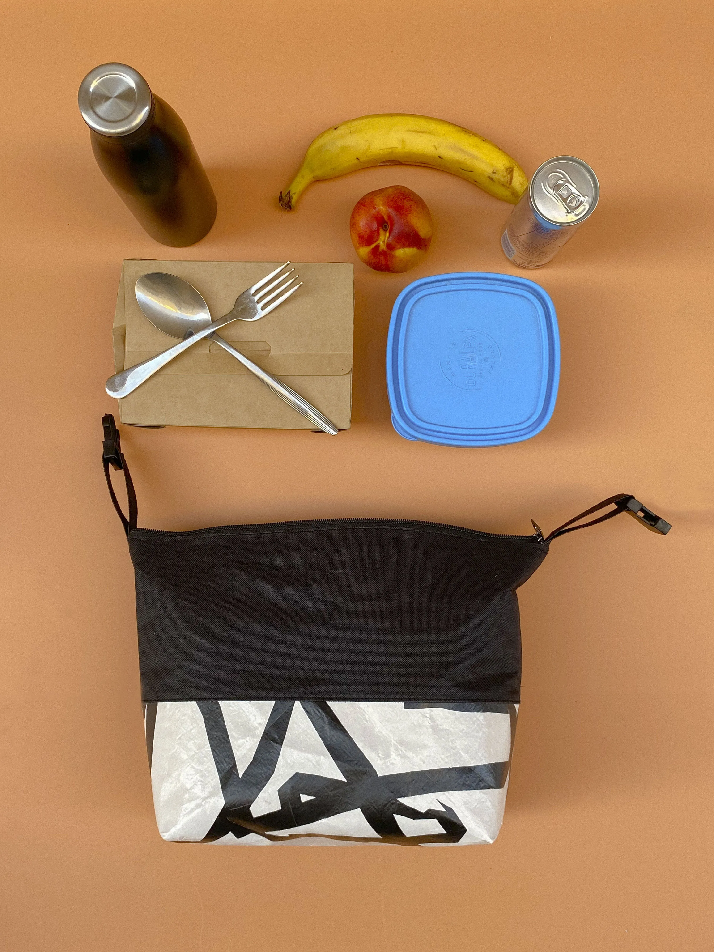 Buckle Lunch Bag – White Confetti