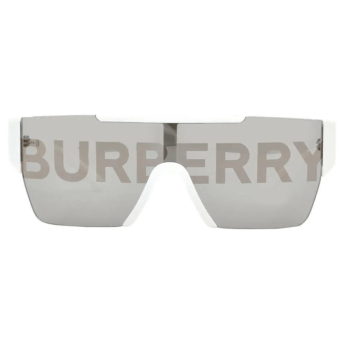 Burberry BE 4291 Plastic Unisex Rectangle Sunglasses White 38mm Adult