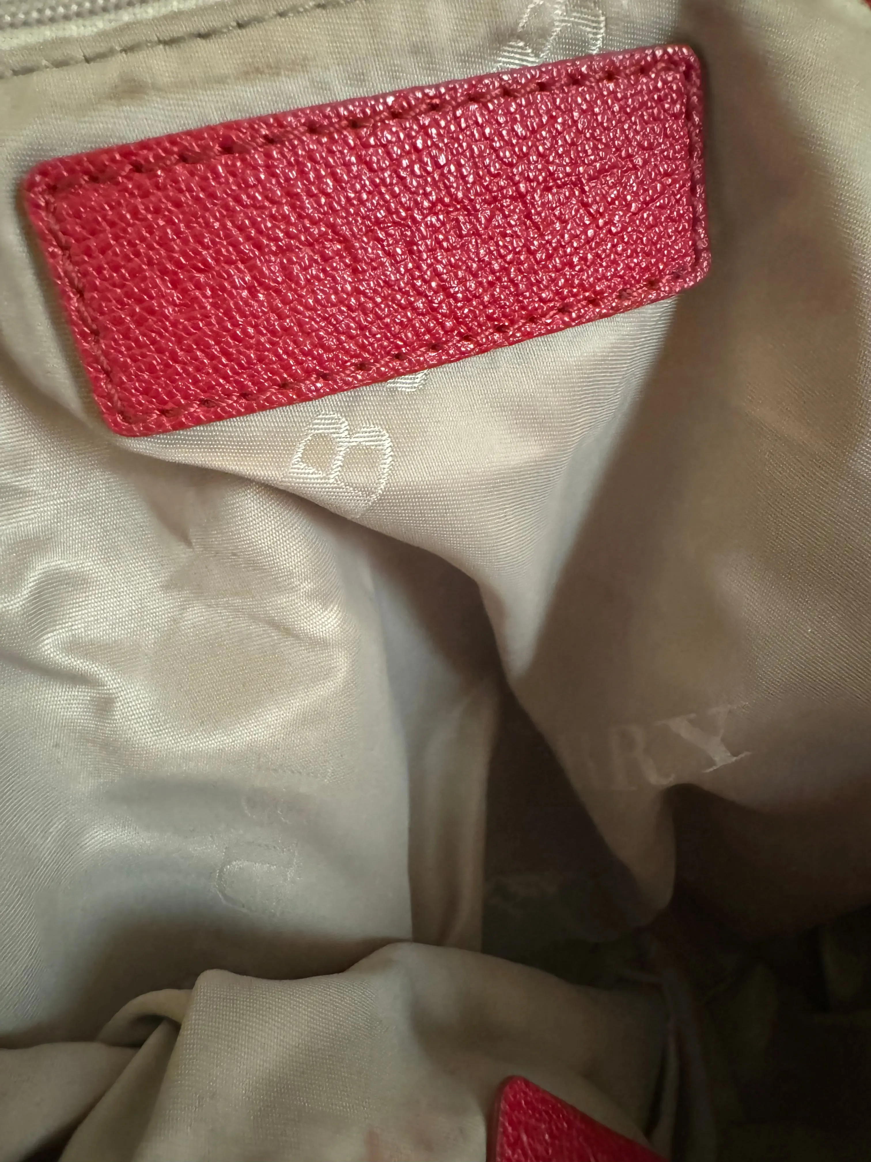 Burberry red bag
