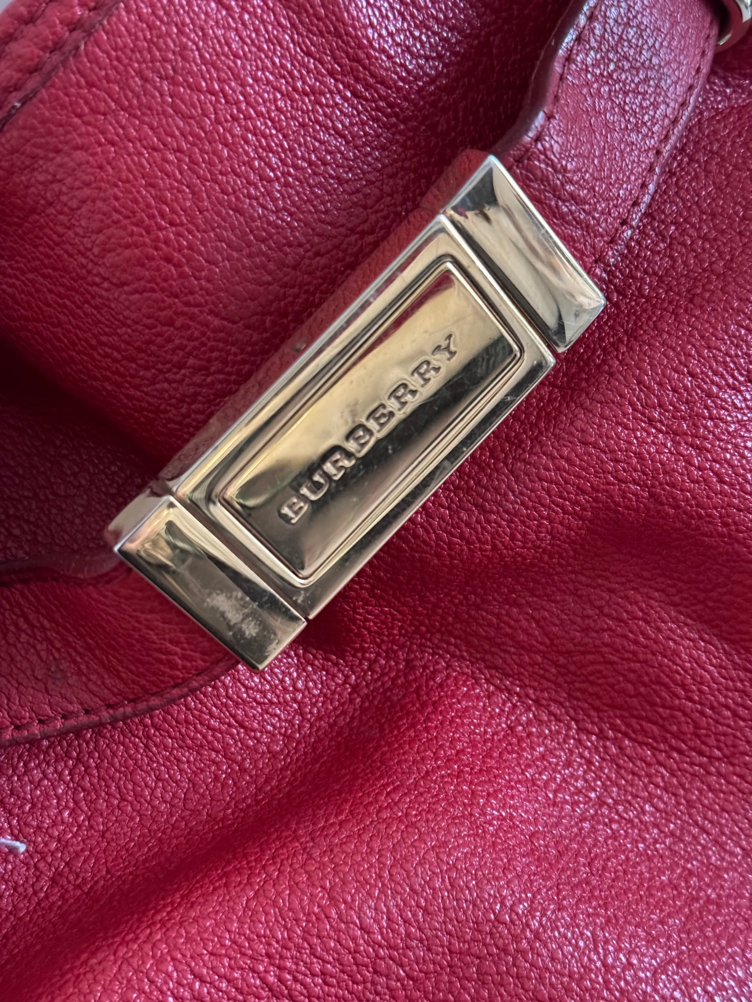 Burberry red bag