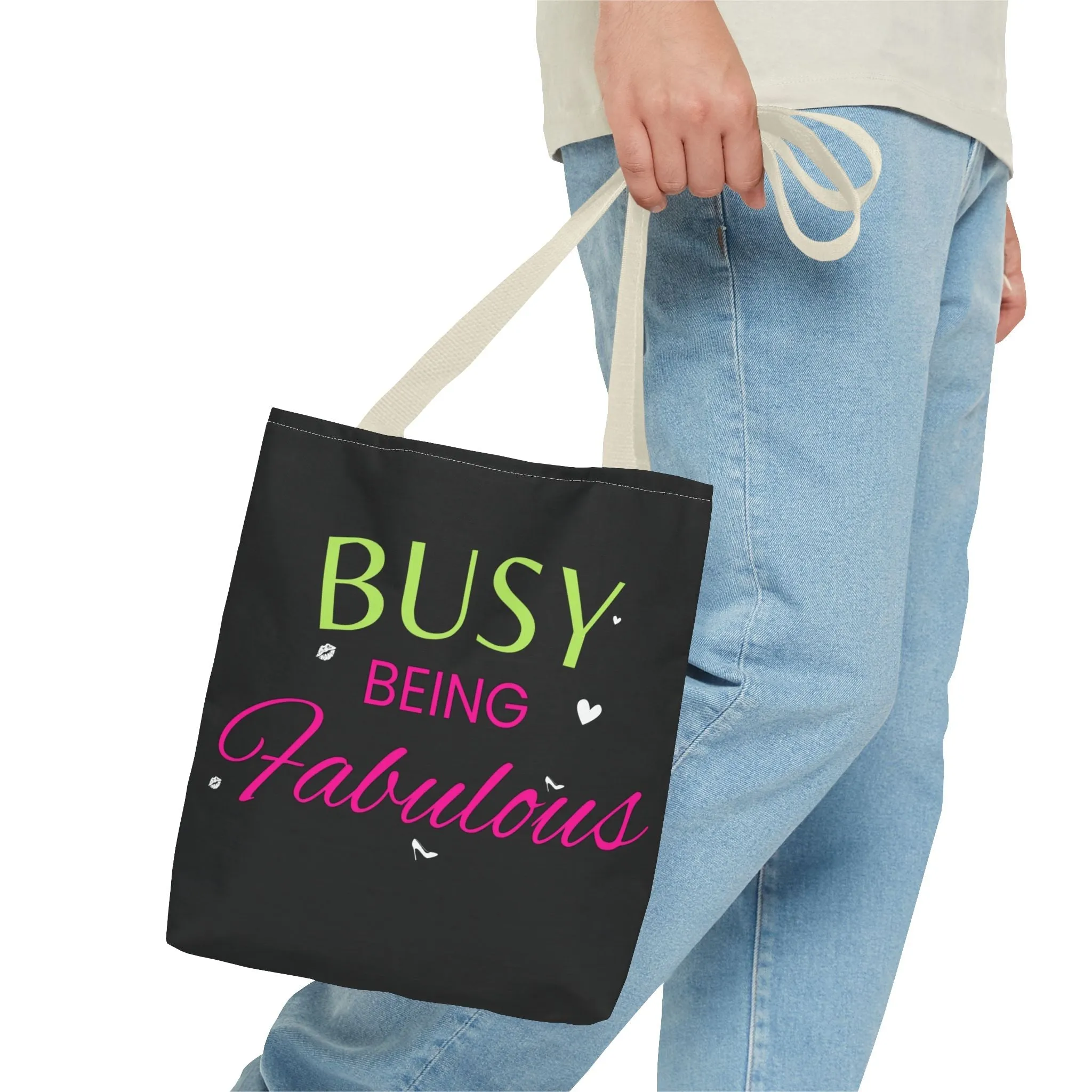 Busy being fabulous Tote Bag (AOP)
