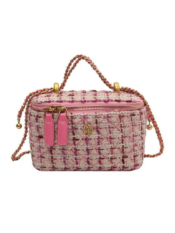 Chains Geometric Zipper Crossbody Bags Bags Accessories Bags