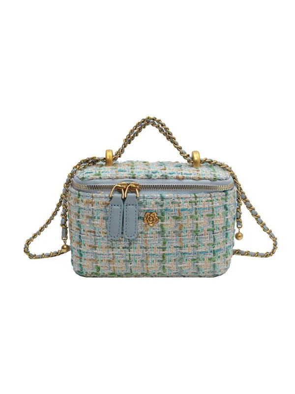 Chains Geometric Zipper Crossbody Bags Bags Accessories Bags