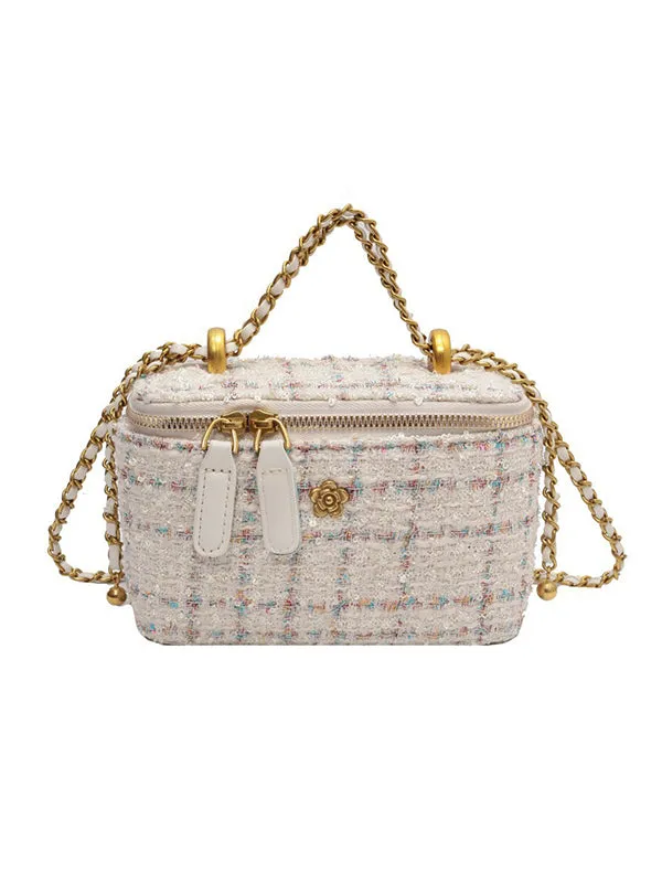 Chains Geometric Zipper Crossbody Bags Bags Accessories Bags