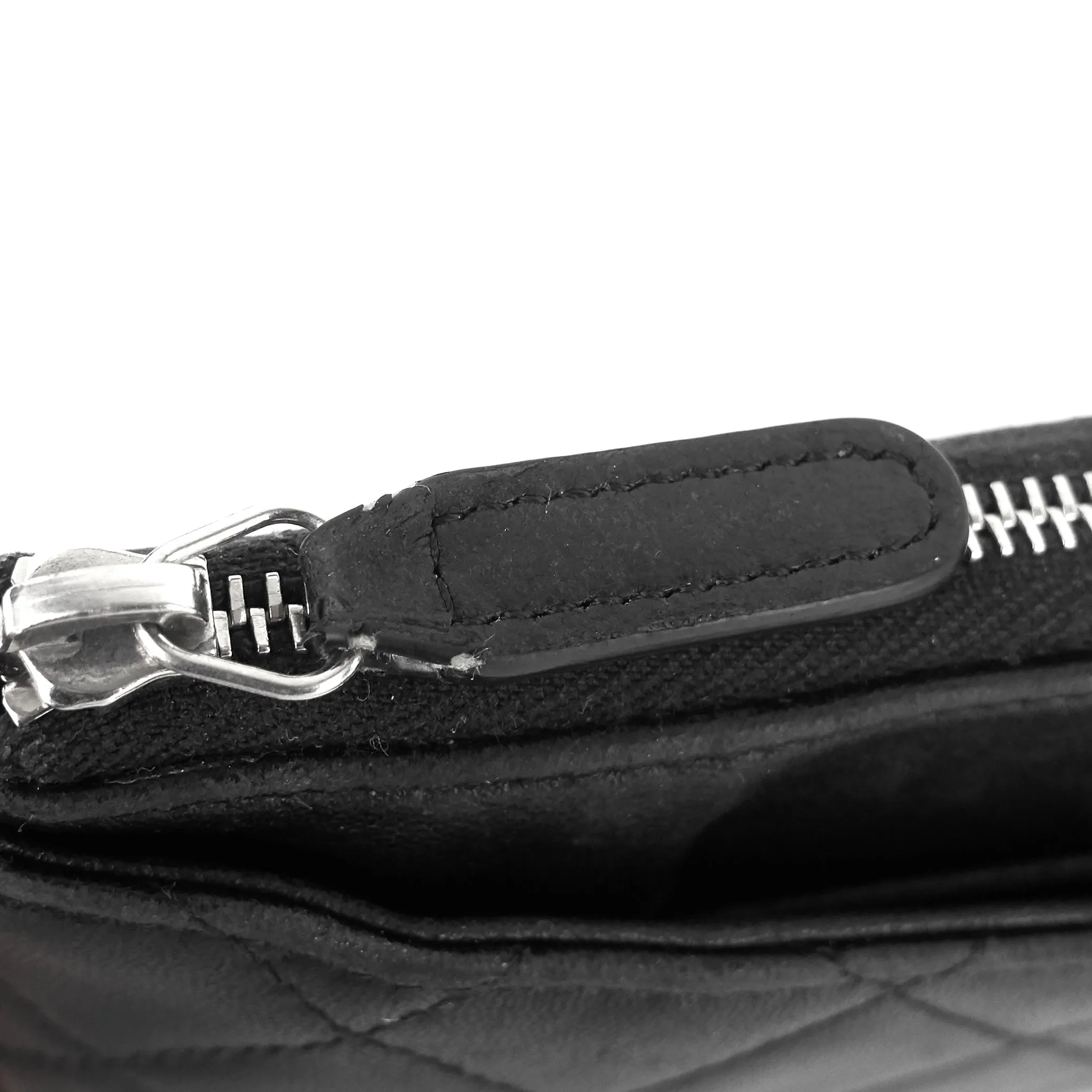 CHANEL Classic Zip Lambskin Leather Pouch
