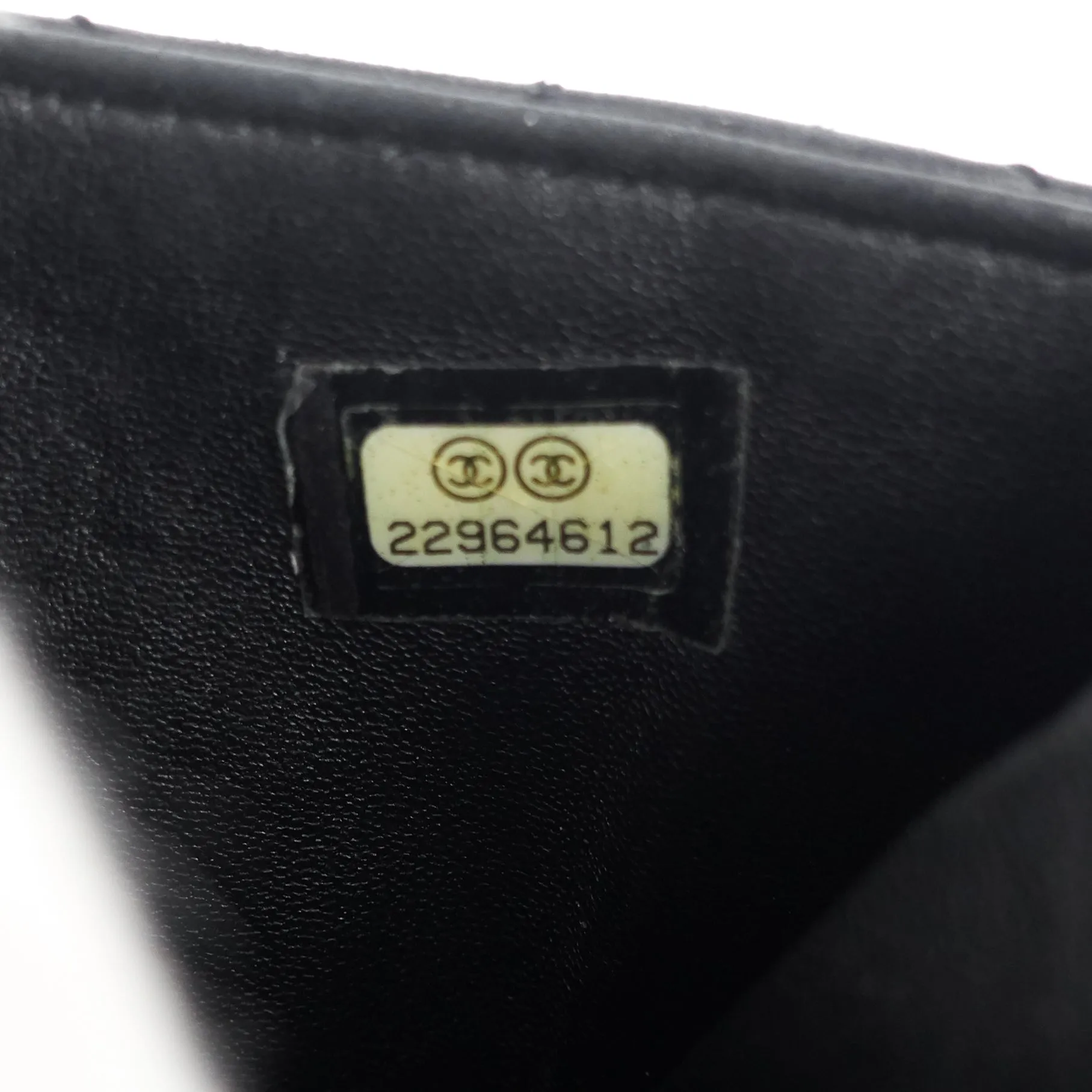 CHANEL Classic Zip Lambskin Leather Pouch