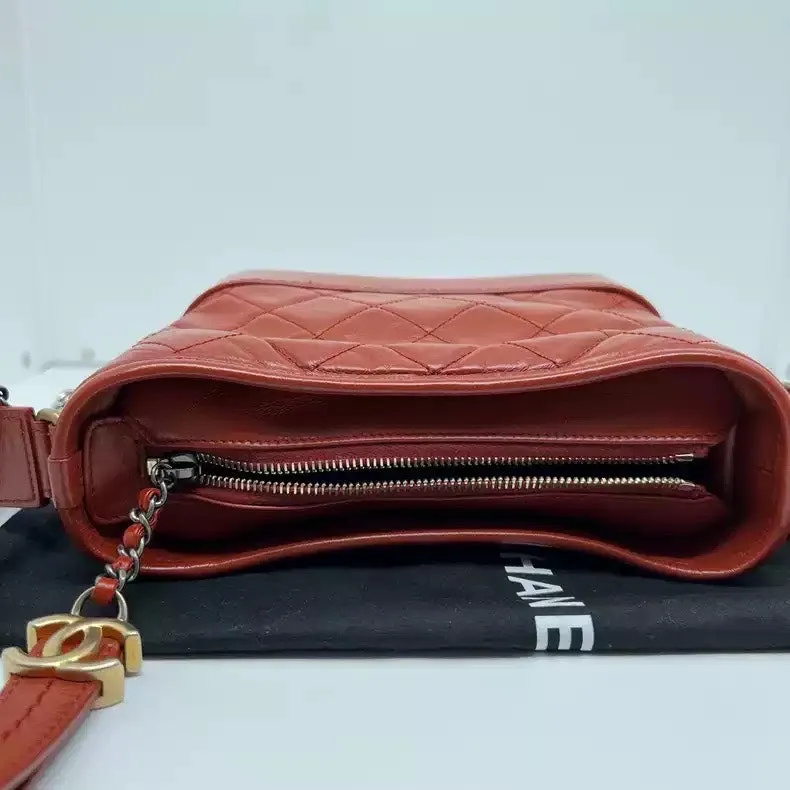 Chanel Gabrielle Small Hobo Bag Brick Red Iconic Versatile Design