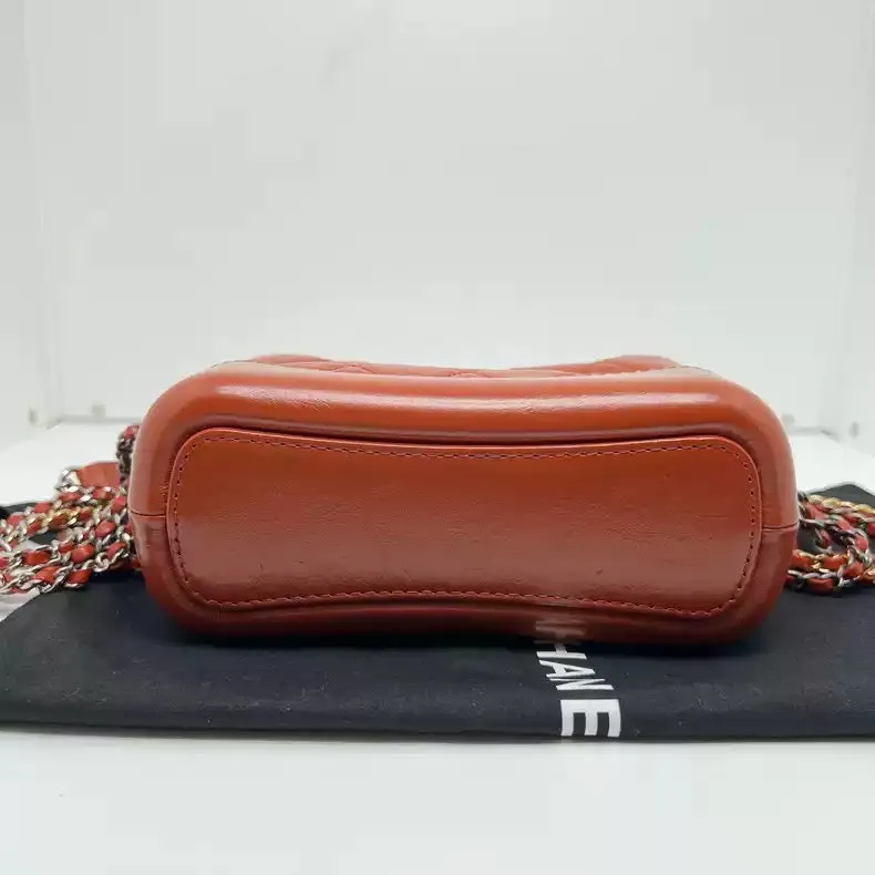 Chanel Gabrielle Small Hobo Bag Brick Red Iconic Versatile Design
