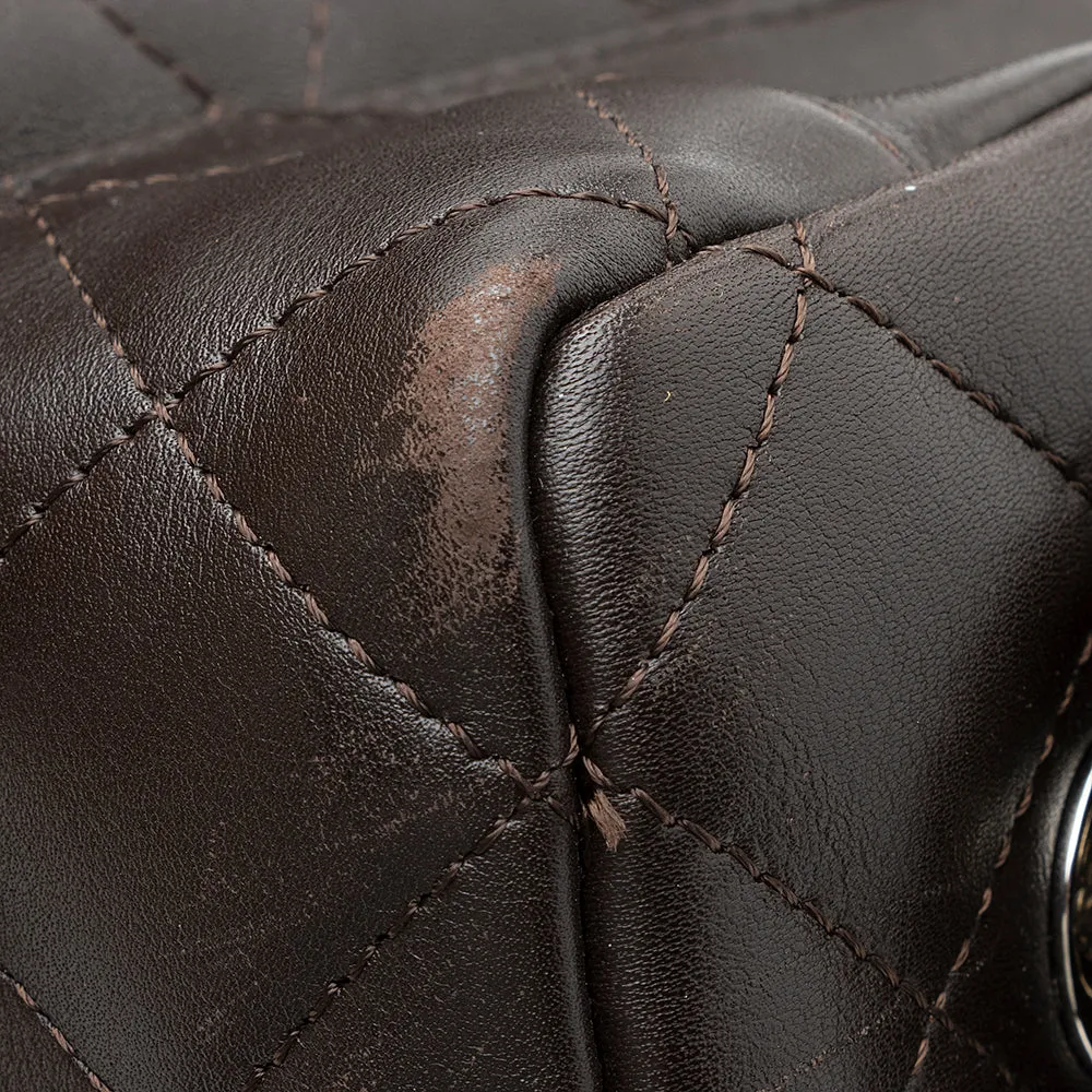 Chanel Lambskin Ligne Cambon Mini Reporter Satchel (SHF-19510)