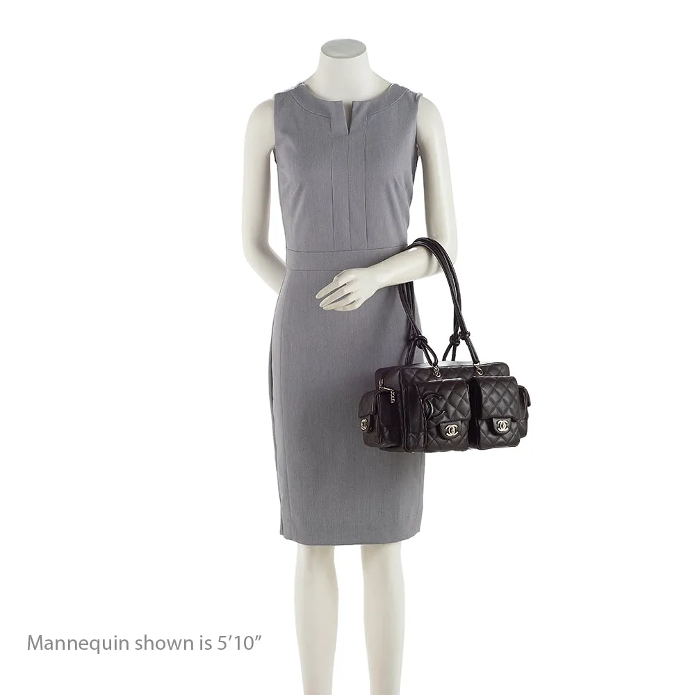 Chanel Lambskin Ligne Cambon Mini Reporter Satchel (SHF-19510)
