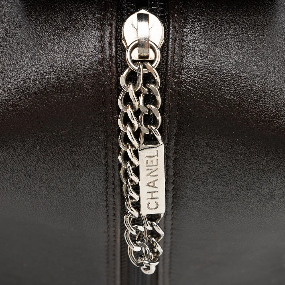 Chanel Lambskin Ligne Cambon Mini Reporter Satchel (SHF-19510)