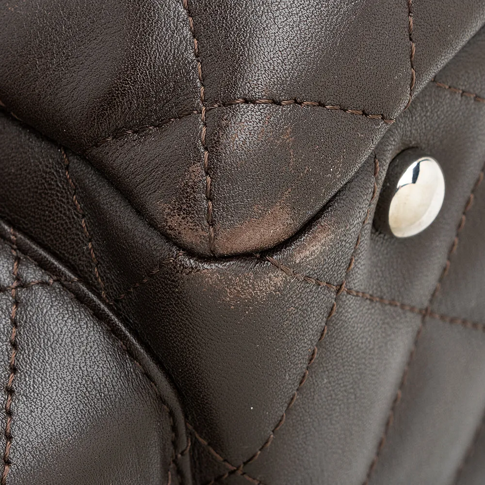 Chanel Lambskin Ligne Cambon Mini Reporter Satchel (SHF-19510)