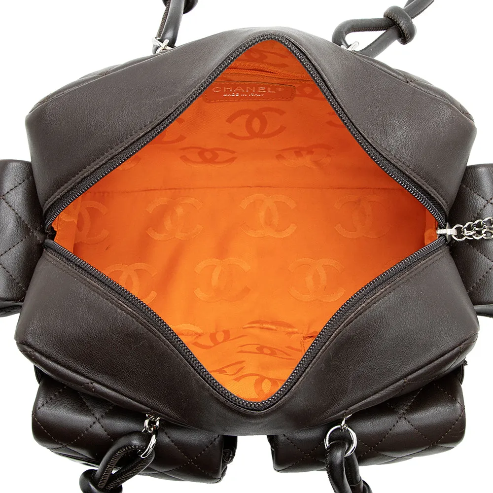Chanel Lambskin Ligne Cambon Mini Reporter Satchel (SHF-19510)