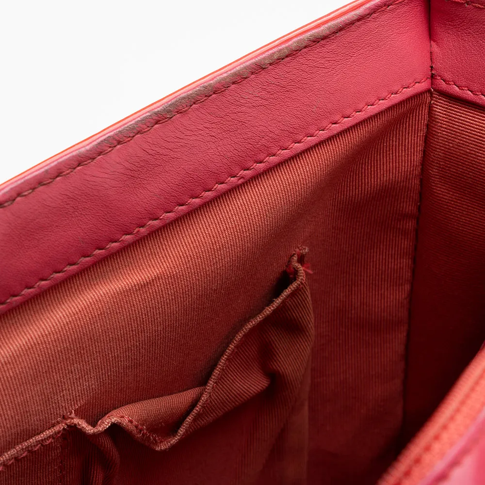 Chanel Patent Leather Large Boy Bag (SHF-15376)