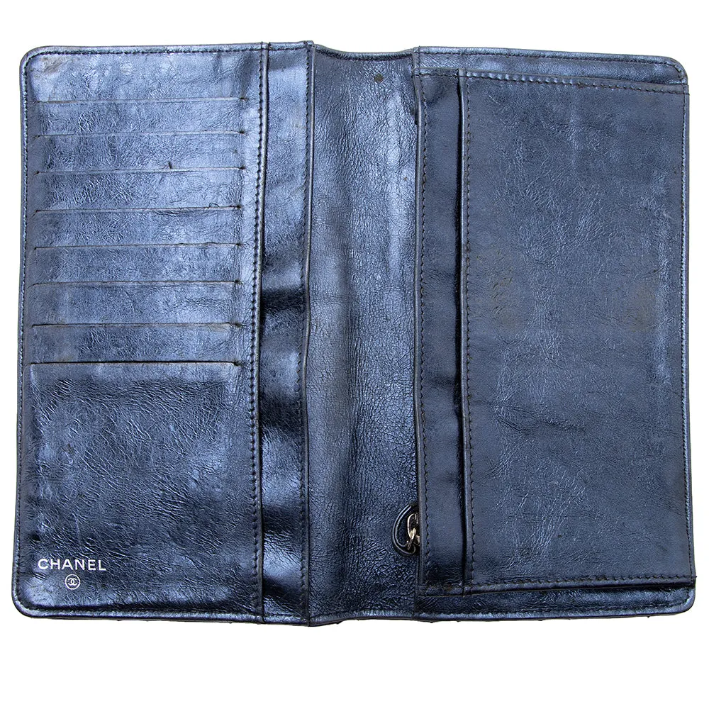 Chanel Quilted Metallic Calfskin Reissue Yen Wallet - FINAL SALE (SHF-18687)