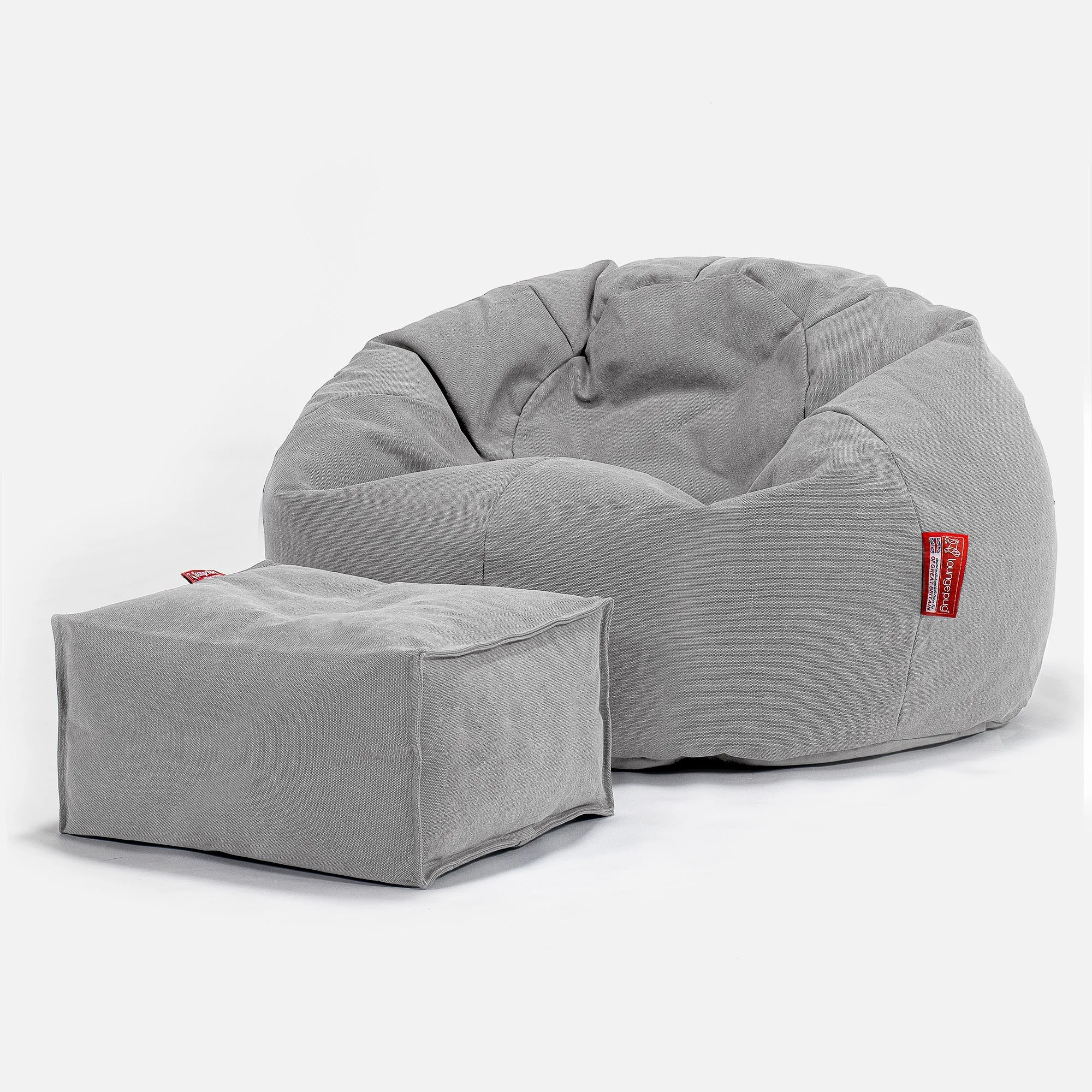 Classic Bean Bag Chair - Canvas Pewter