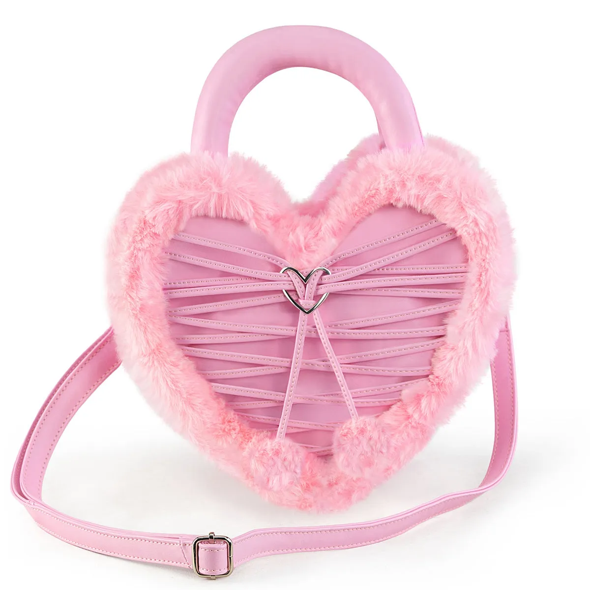 DemoniaCult HB-631 Heart Shaped Convertible Purse