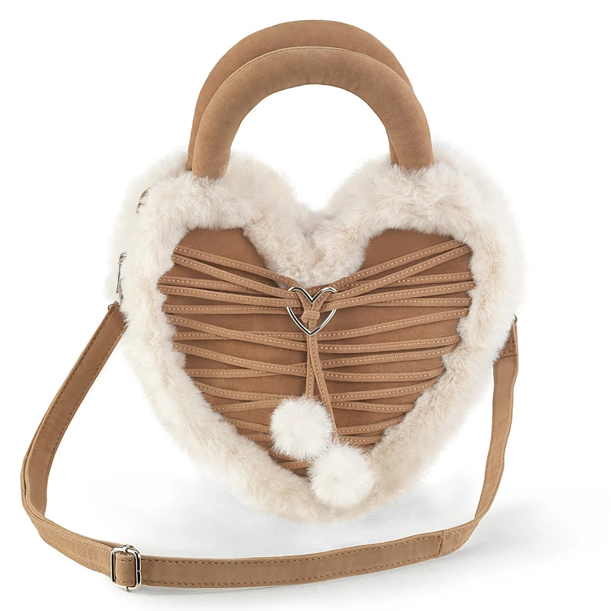 DemoniaCult HB-631 Heart Shaped Convertible Purse