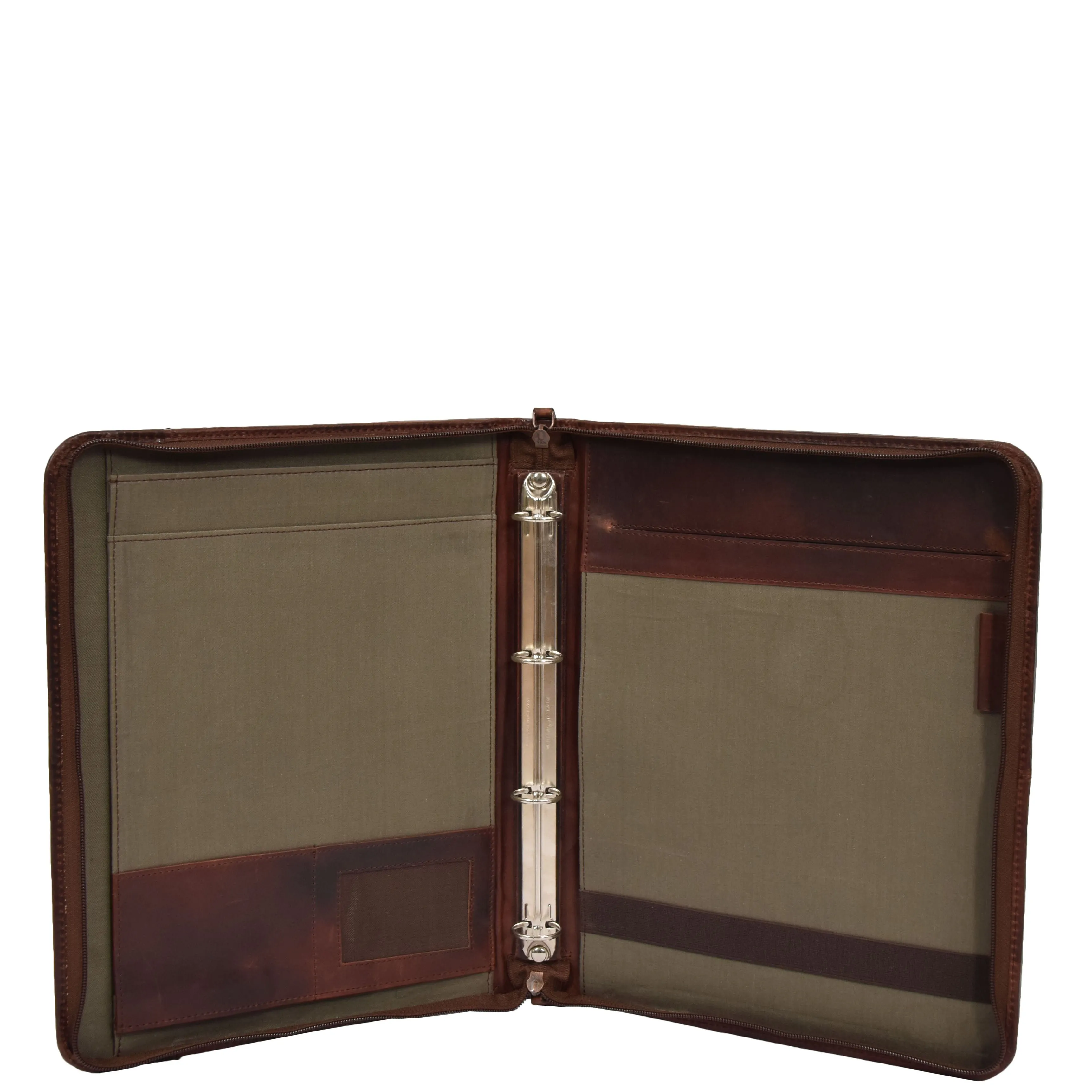 Detachable Ring Binder Documents Folder Falkirk Brown