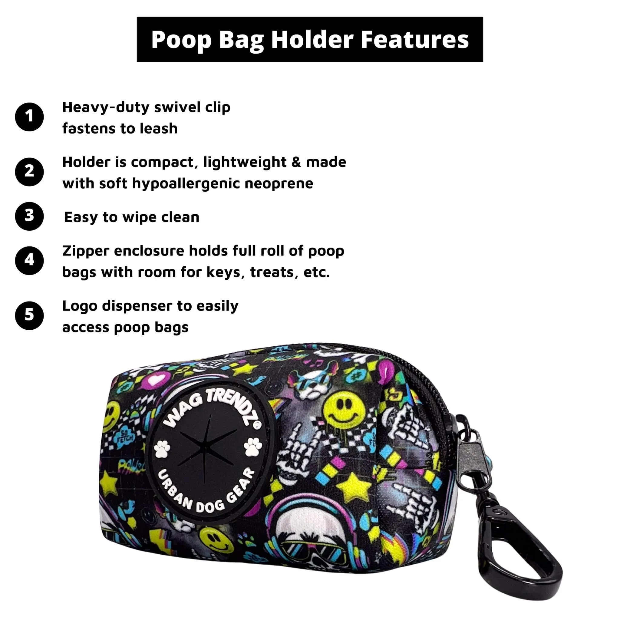 Dog Poop Bag Holder | Skull Society