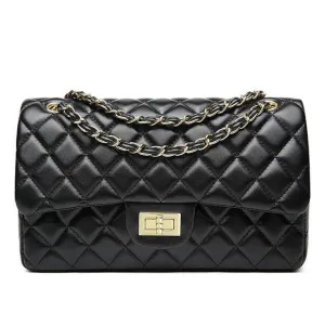 European ClassiC Design Women Tote Style Handbag-Black