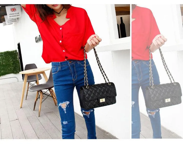 European ClassiC Design Women Tote Style Handbag-Gold