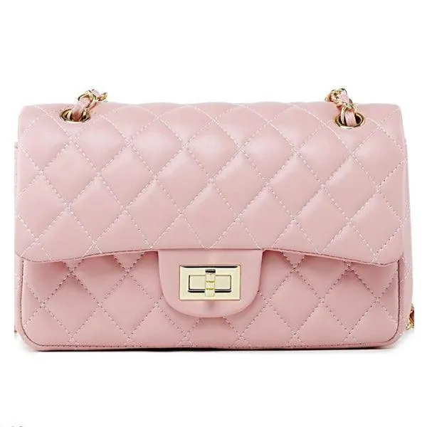 European ClassiC Design Women Tote Style Handbag-Pink