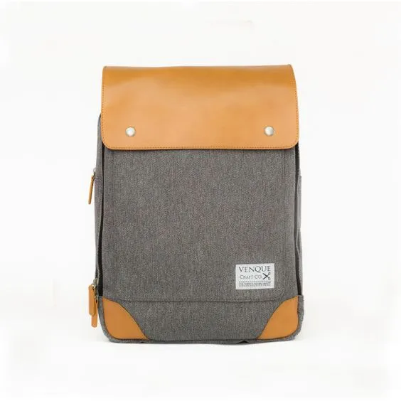 Flat Square Backpack - Grey
