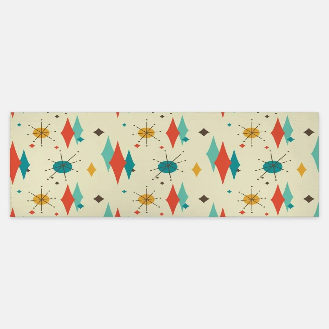 Franciscan Diamond Starburst Pashmina Scarf, Mid Century Modern Shawl