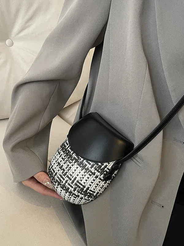 Geometric Split-Joint Woven Bags Bags Accessories Crossbody Bags