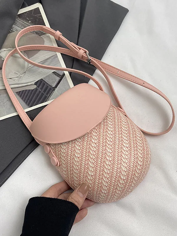 Geometric Split-Joint Woven Bags Bags Accessories Crossbody Bags