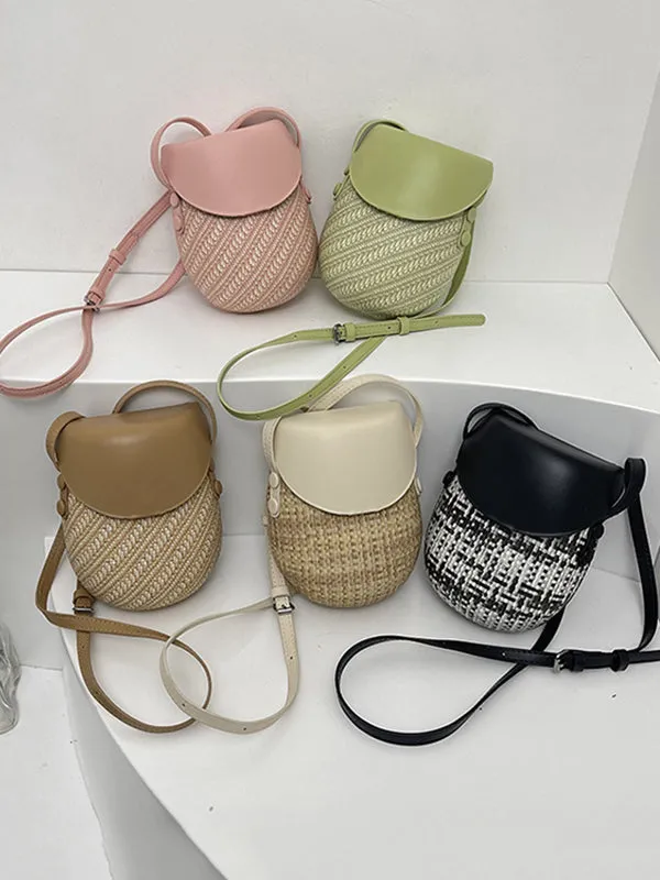 Geometric Split-Joint Woven Bags Bags Accessories Crossbody Bags
