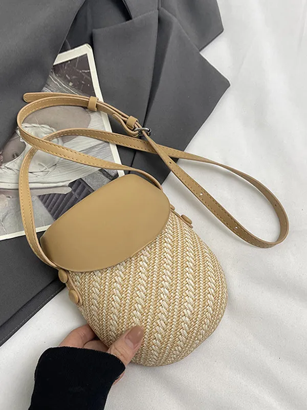 Geometric Split-Joint Woven Bags Bags Accessories Crossbody Bags