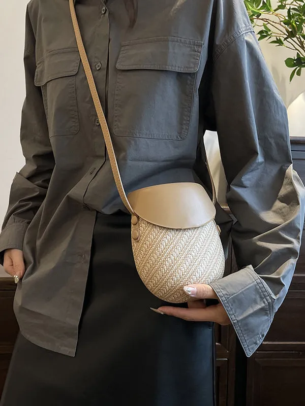 Geometric Split-Joint Woven Bags Bags Accessories Crossbody Bags