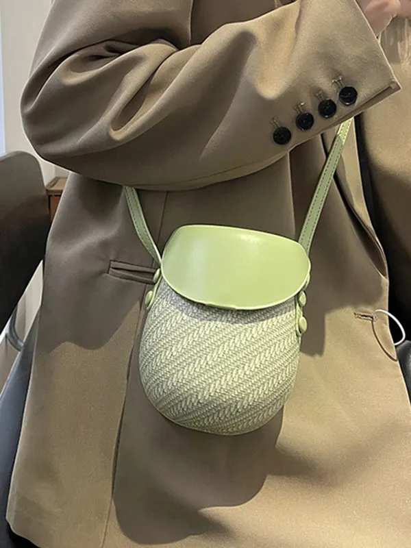 Geometric Split-Joint Woven Bags Bags Accessories Crossbody Bags