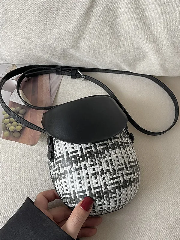 Geometric Split-Joint Woven Bags Bags Accessories Crossbody Bags